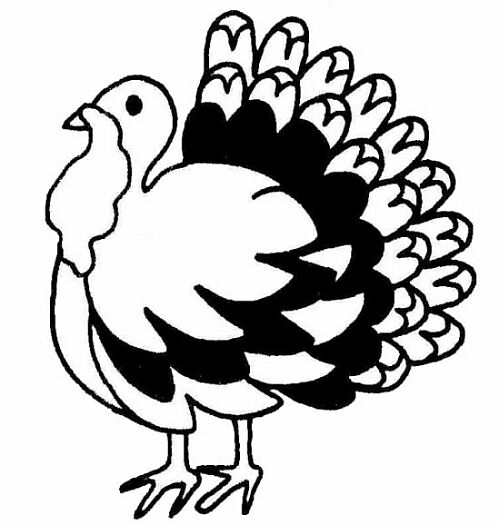 Thanksgiving Clipart Black and White