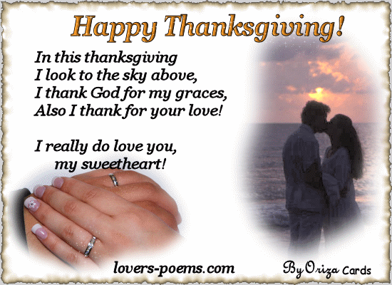 Happy Thanksgiving To My Love Images